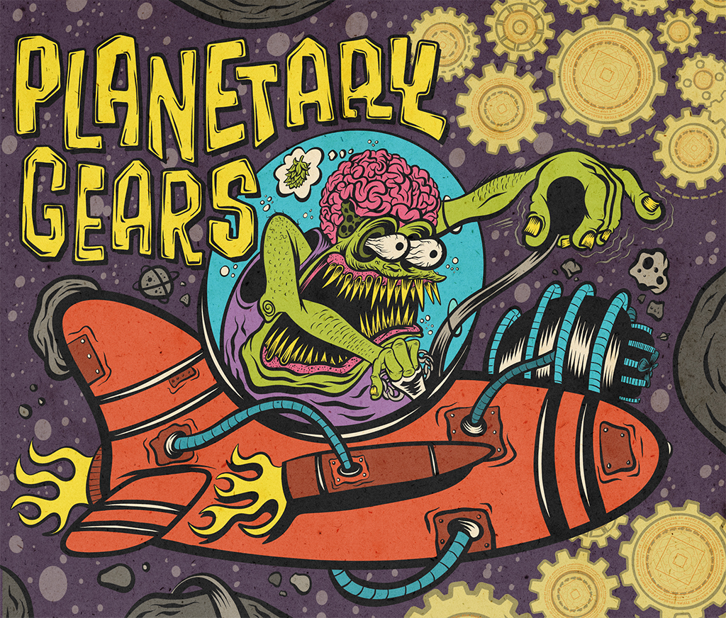 Planetary Gears – Wilmington Brew Works – Pat Higgins Illustration